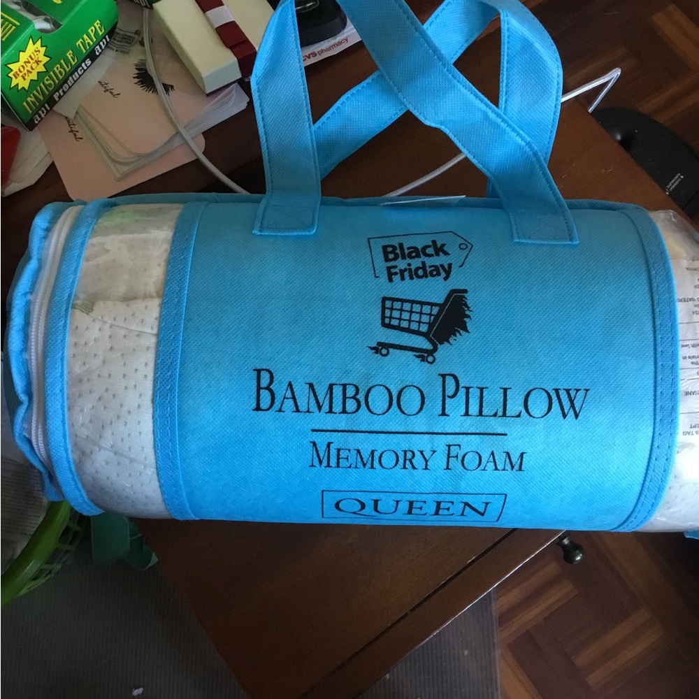 Bamboo Memory Foam Pillow - Queen